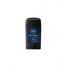 Твердый дезодорант-антиперспирант в стике с черным углем Nivea Men Ultra Антиперспирант Антибактериальный эффект 72ч Стик