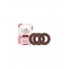Набор из трех резинок-браслетов для волос в картонной упаковке Invisibobble Original Hair Spiral Pretzel Brown