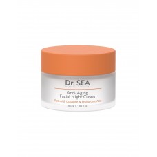 Ночной антивозрастной крем для лица с ретинолом и гиалуроновой кислотой Dr.Sea Retinol & Collagen & Hyaluronic Acid Anti-Aging Facial Night Cream