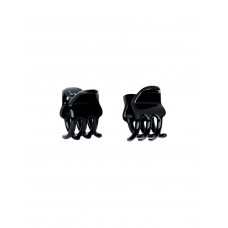 Набор из двух мини-крабов для волос Janeke Hair Claw Clips Black