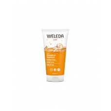 Детский шампунь-гель для волос и тела с ароматом апельсина Weleda Kids Happy Orange 2-in-1 Shower & Shampoo